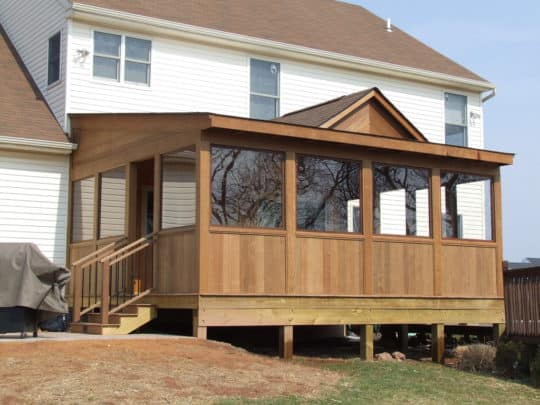 turning a deck into a sunroom