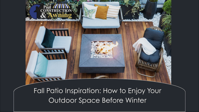 Fall Patio Inspiration: Paul Construction, Skippack, PA